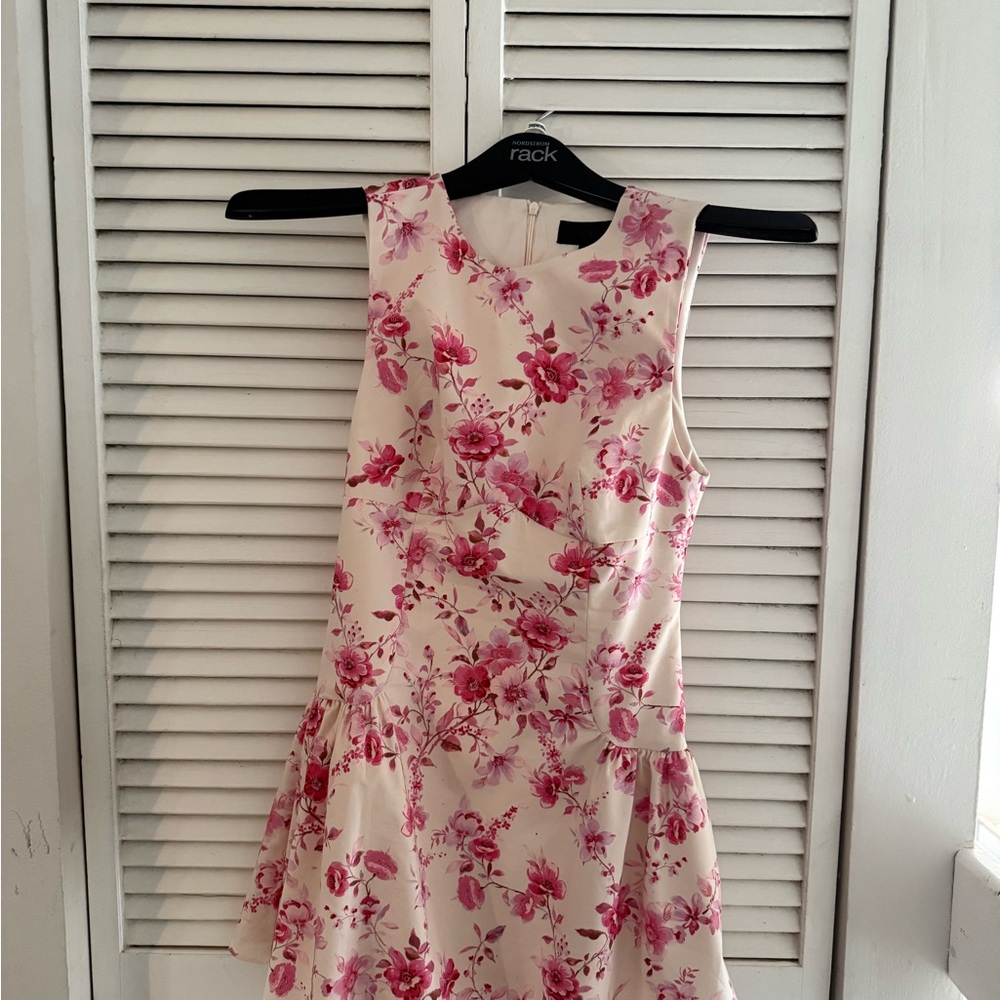 Zara Pink Floral Mini Dress